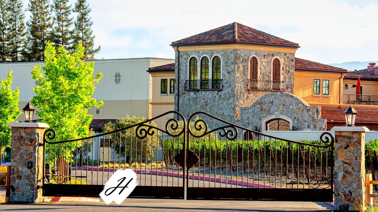 Bacchus Landing Winery Entrance in Healdsburg
