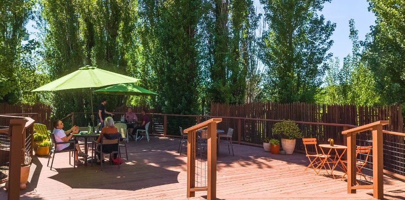 David Coffaro winery outdoor tasting patio