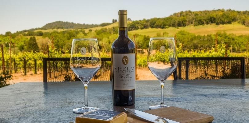 Viszlay Vineyards outdoor patio view